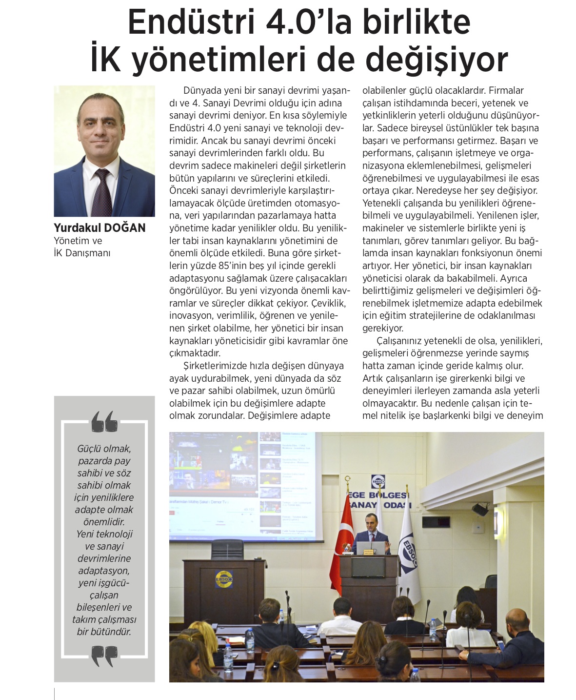 EBSO Dergisi Makale