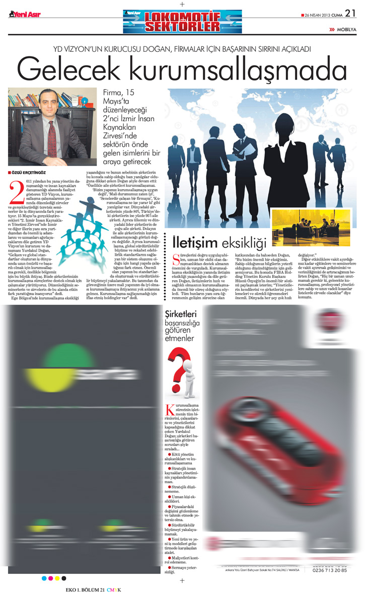 Yeni Asır - Röportaj - 26.04.2013